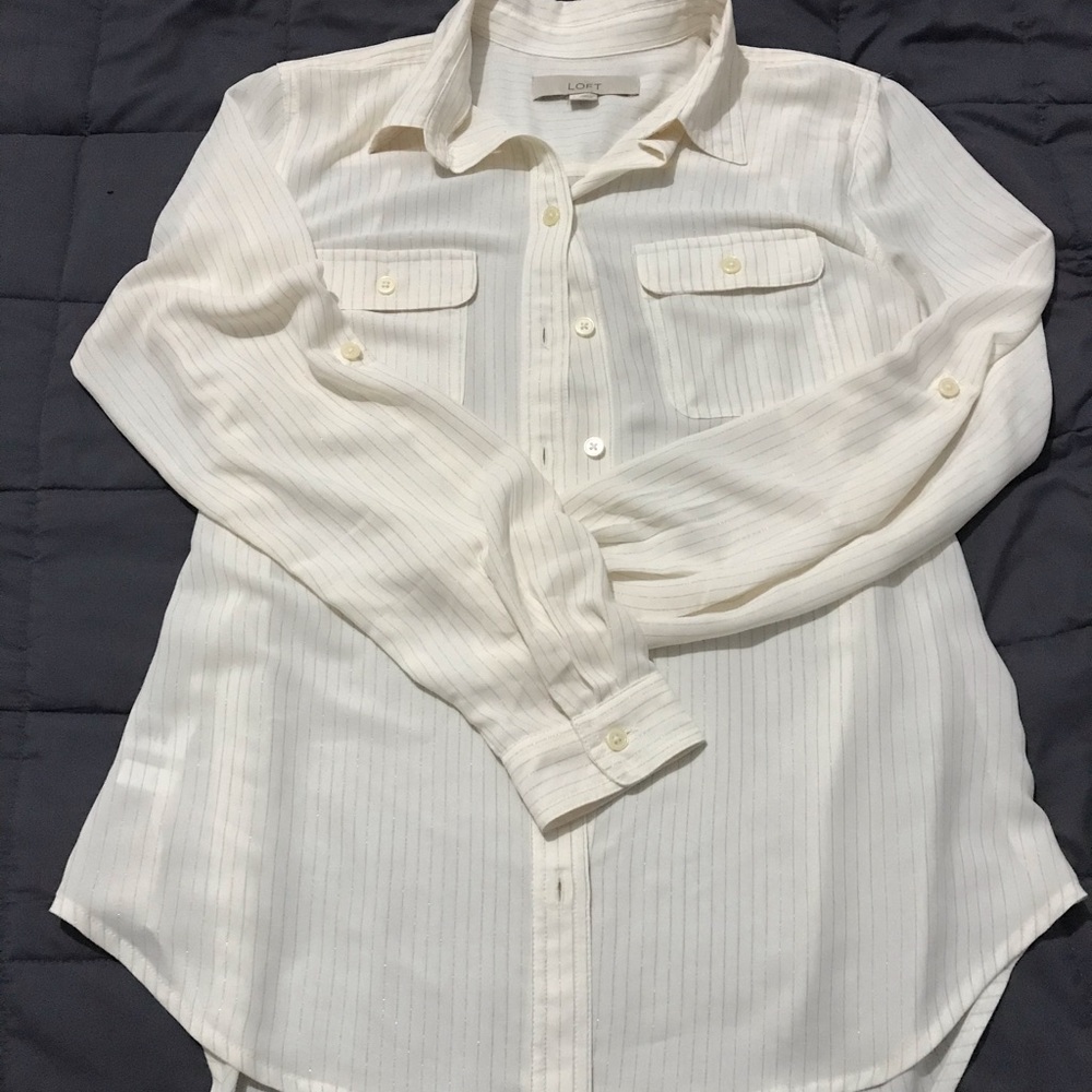 Loft flowy dress shirt
